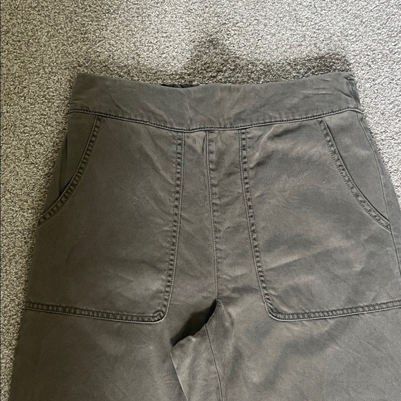 Wide Leg Olive Green Pants - Picture 2 of 4